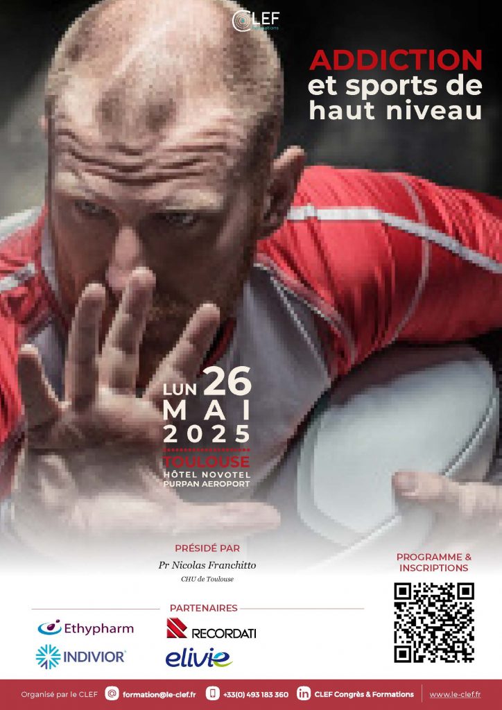Affiche congrès Toulouse Addictions CLEF