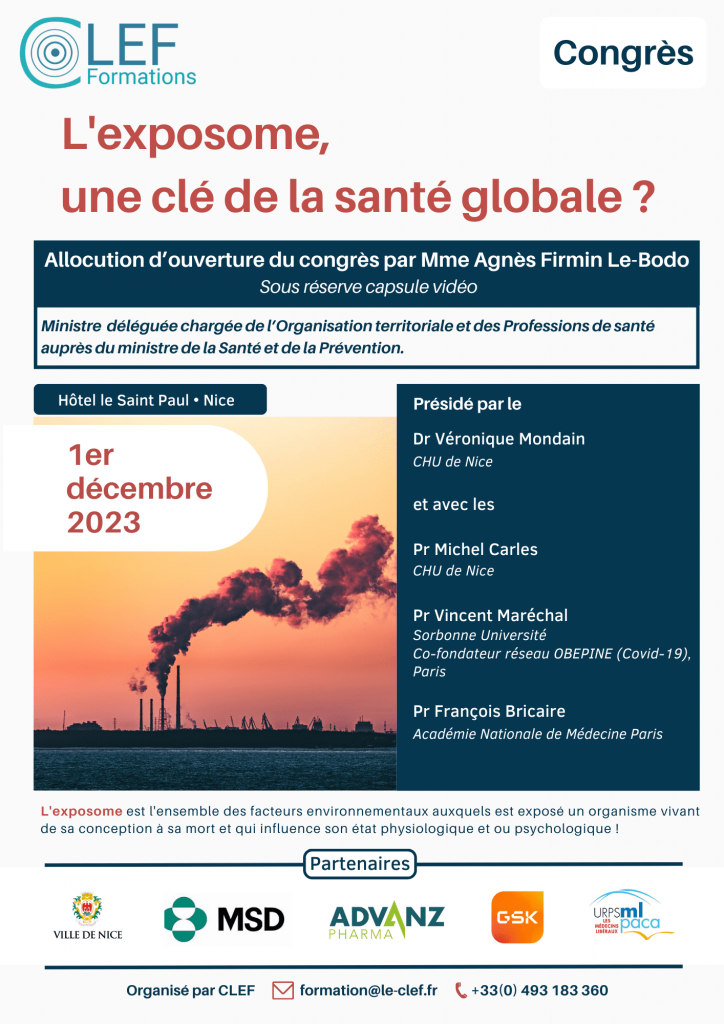 Congrès Exposome CLEF Nice 2023