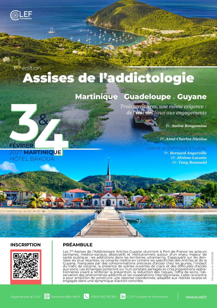 Affiche Addictologie Martinique