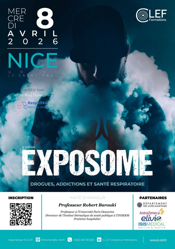 Affiche Exposome congrès Nice CLEF