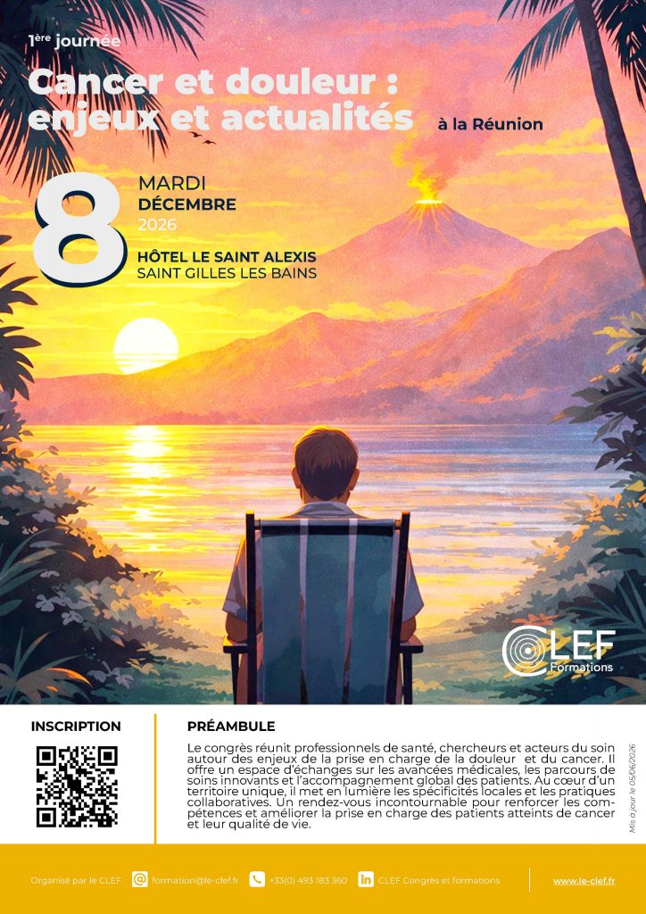 Affiche congrès Oncologie La Réunion 2026 CLEF