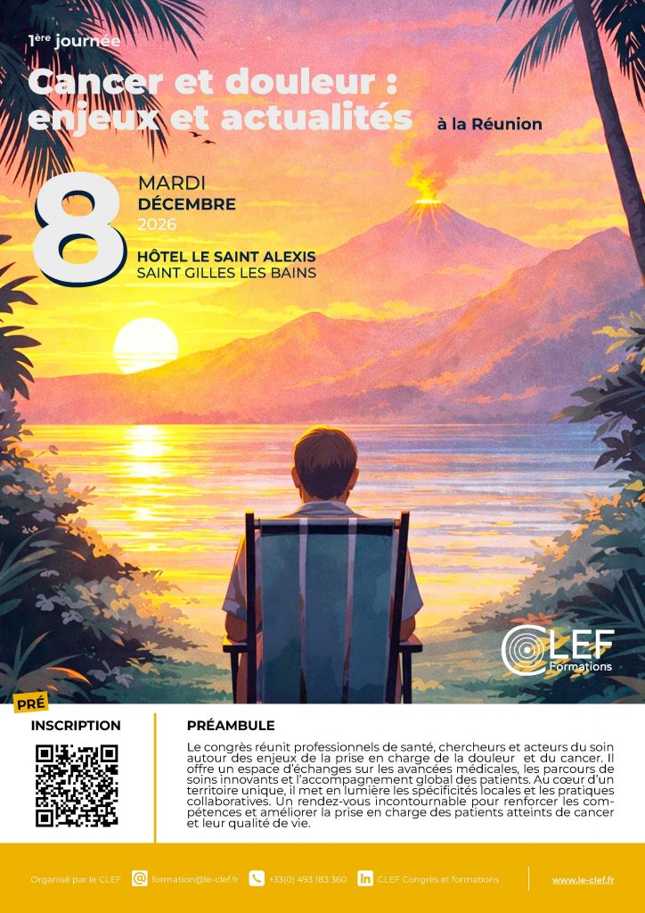Affiche congrès Oncologie La Réunion 2026 CLEF