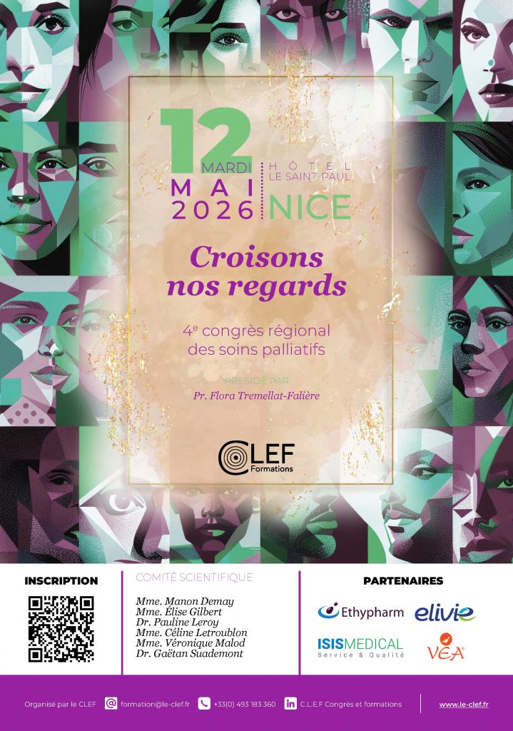 Affiche soins palliatifs congrès Nice CLEF