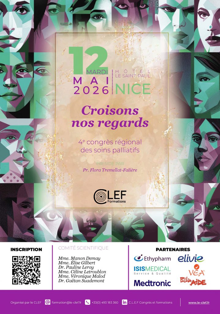 Affiche congrès soins palliatifs CLEF