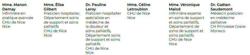Comité congrès soins palliatifs